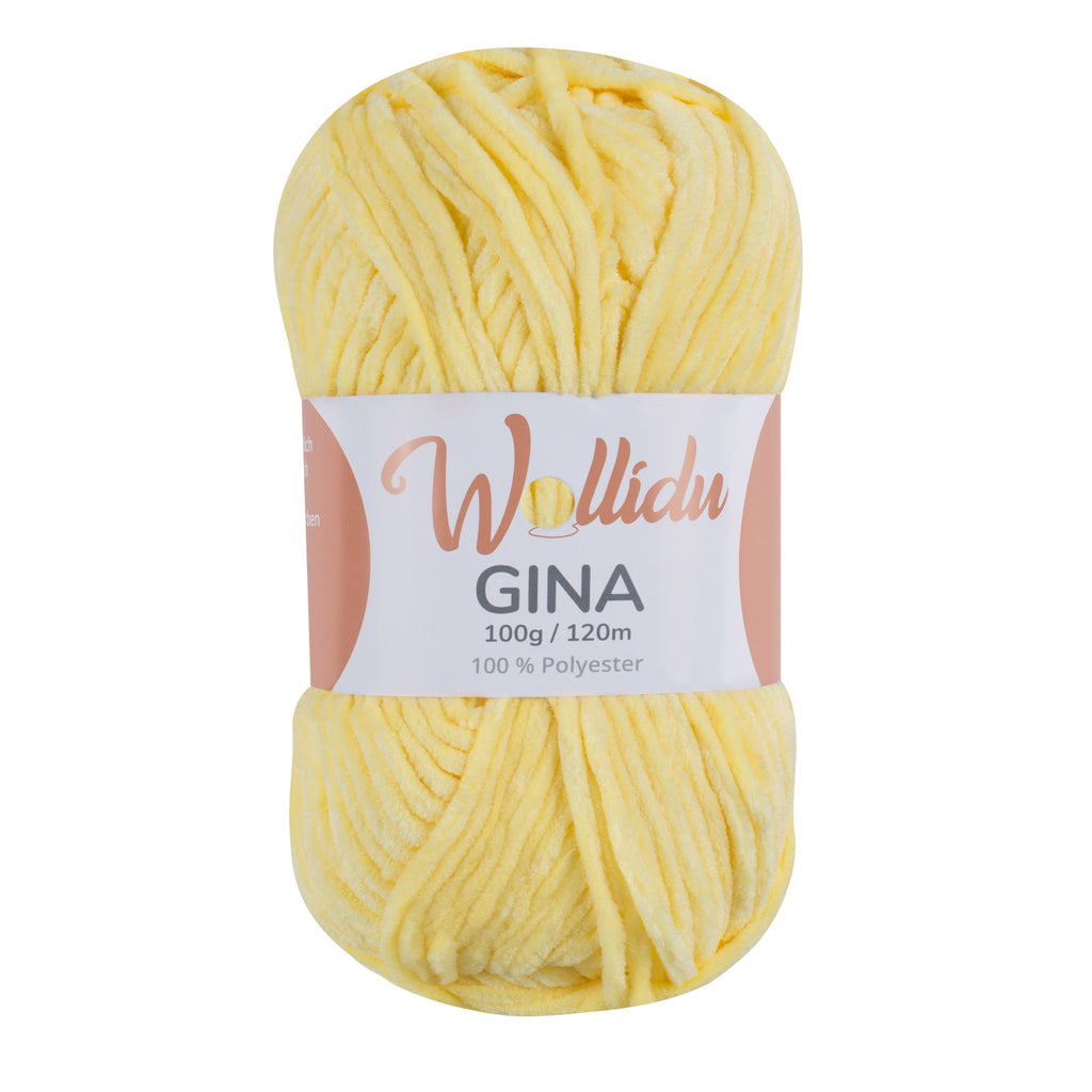 Chenille Garn 100g 120m – 100% Polyester – Wollidu Gina