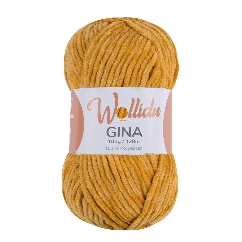 Chenille Garn 100g 120m – 100% Polyester – Wollidu Gina