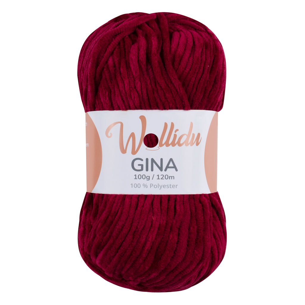 Chenille Garn 100g 120m – 100% Polyester – Wollidu Gina