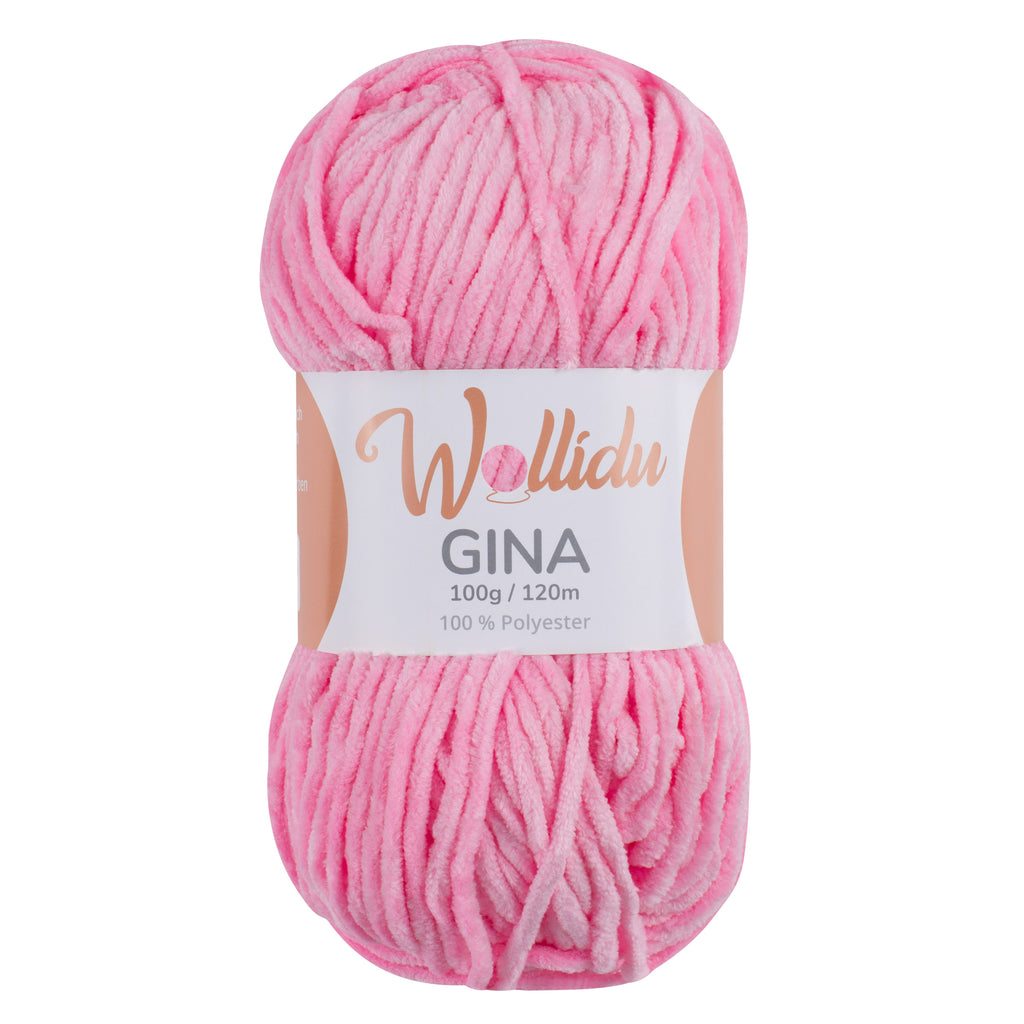 Chenille Garn 100g 120m – 100% Polyester – Wollidu Gina