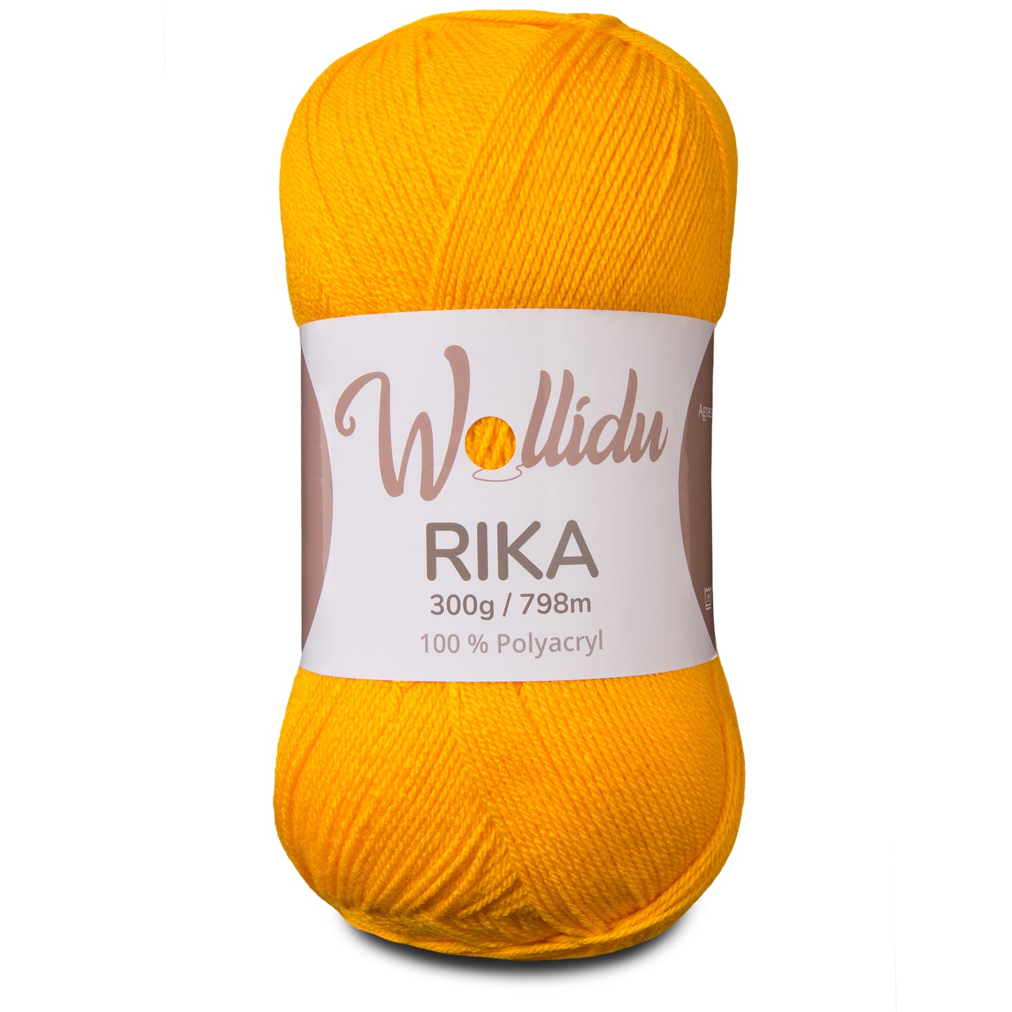 Wollidu Rika Acryl Wolle zum Häkeln und Stricken 300g Gelb