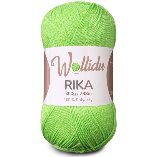 Wollidu Rika Acryl Wolle zum Häkeln und Stricken 300g Kiwi Grün