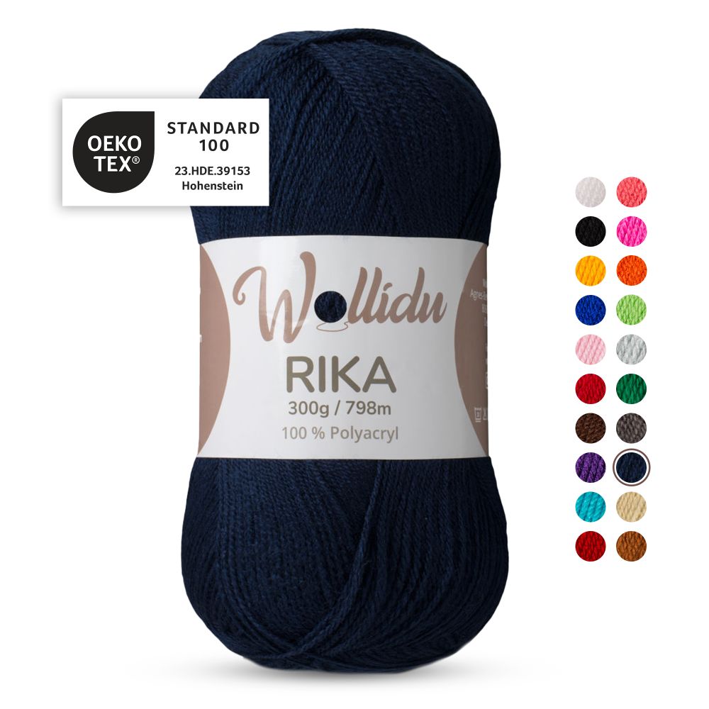 XL Acrylgarn 300g 798m – 100% Polyacryl – Wollidu Rika