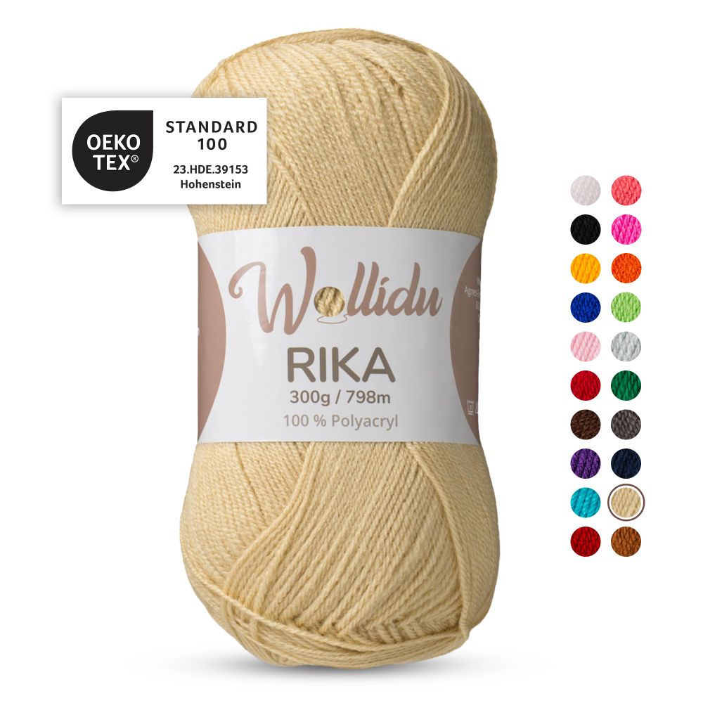 XL Acrylgarn 300g 798m – 100% Polyacryl – Wollidu Rika