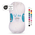 Acryl-Wollgarn 100g 90m – 80% Polyacryl 20% Wolle – Wollidu Lina