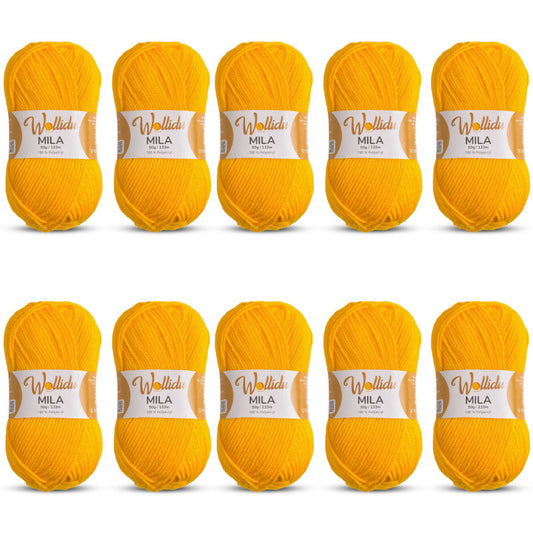 Gelbe Acrylwolle - Helle Farbe für fröhliche Strickprojekte